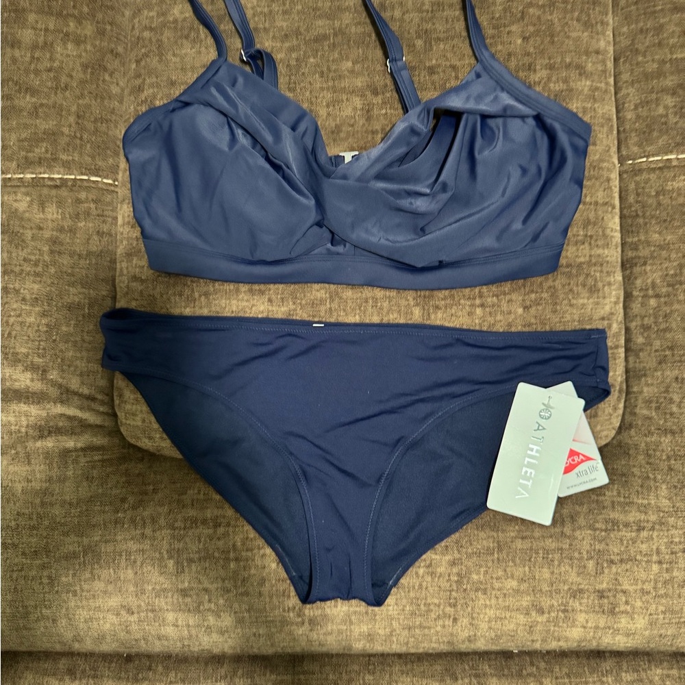 Athleta Women's Navy Swim Set